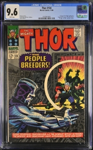 Auction Highlight: Thor #134 9.6 White