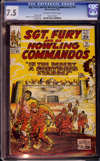 Sgt. Fury and His Howling Commandos #16 CGC 7.5 ow/w New York State Collection