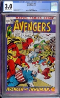 Avengers #95 CGC 3.0 ow/w