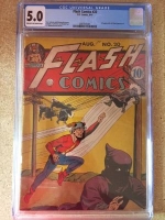 Flash Comics #20 CGC 5.0 cr/ow