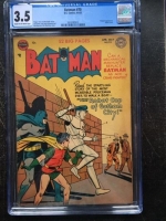 Batman #70 CGC 3.5 cr/ow