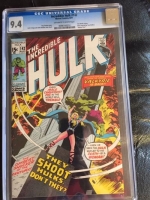 Incredible Hulk #142 CGC 9.4 ow/w