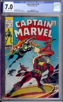 Captain Marvel #9 CGC 7.0 ow/w