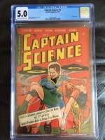 Captain Science #2 CGC 5.0 cr/ow