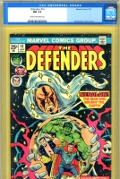 Defenders #14 CGC 9.4 cr/ow