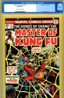 Master of Kung Fu #37 CGC 9.4 cr/ow