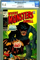 Where Monsters Dwell #9 CGC 9.4 ow/w Oakland