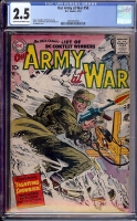 Our Army at War #58 CGC 2.5 cr/ow