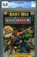 Our Army at War #168 CGC 4.0 cr/ow