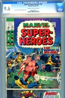 Marvel Super-Heroes #22 CGC 9.6 cr/ow