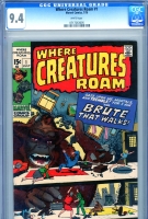 Where Creatures Roam #1 CGC 9.4 w