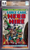 Hero For Hire #8 CGC 8.0 ow/w Winnipeg