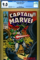 Captain Marvel #7 CGC 9.0 ow/w