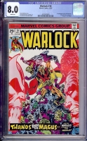 Warlock #10 CGC 8.0 w