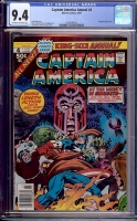 Captain America Annual #4 CGC 9.4 ow/w