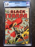 Black Terror #8 CGC 3.0 ow/w