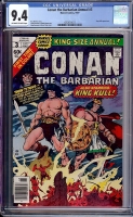 Conan the Barbarian Annual #3 CGC 9.4 ow/w