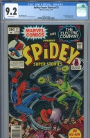 Spidey Super Stories #21 CGC 9.2 ow