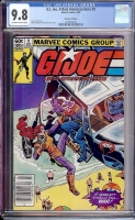 G.I. Joe, A Real American Hero #9 CGC 9.8 ow/w Newsstand Edition