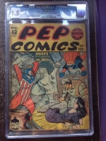 Pep Comics #12 CGC 1.5 lt/ow