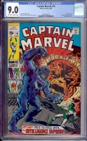 Captain Marvel #16 CGC 9.0 ow/w