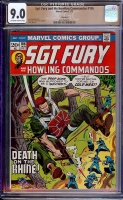 Sgt. Fury and His Howling Commandos #106 CGC 9.0 ow/w Winnipeg