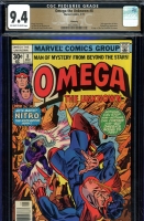 Omega the Unknown #8 CGC 9.4 ow/w Winnipeg