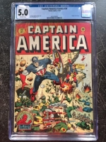 Captain America Comics #33 CGC 5.0 ow