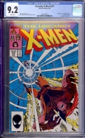 Uncanny X-Men #221 CGC 9.2 w