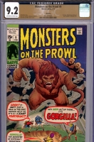 Monsters on the Prowl #9 CGC 9.2 ow/w Winnipeg