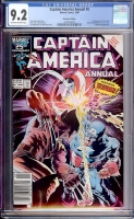 Captain America Annual #8 CGC 9.2 ow/w Newsstand Edition