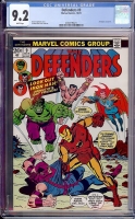 Defenders #9 CGC 9.2 w