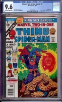 Marvel Two-In-one Annual #2 CGC 9.6 ow/w