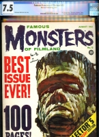 Famous Monsters of Filmland #13 CGC 7.5 cr/ow