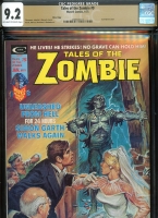 Tales of the Zombie #9 CGC 9.2 ow/w Mass. Copy