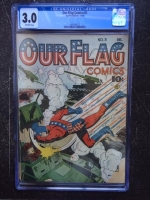 Our Flag Comics #3 CGC 3.0 ow