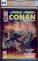 Savage Sword of Conan #20 CGC 8.0 ow/w Mass. Copy