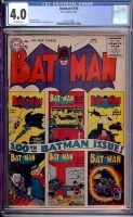 Batman #100 CGC 4.0 ow