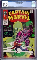 Captain Marvel #8 CGC 9.0 ow/w