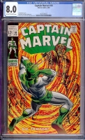 Captain Marvel #10 CGC 8.0 ow/w