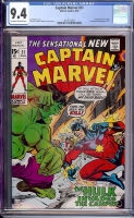 Captain Marvel #21 CGC 9.4 ow/w