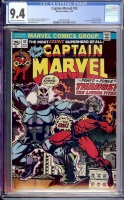 Captain Marvel #33 CGC 9.4 ow/w