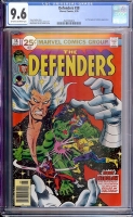 Defenders #38 CGC 9.6 ow/w