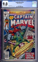 Captain Marvel #52 CGC 9.0 ow/w