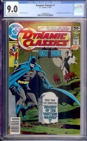 Dynamic Classics #1 CGC 9.0 ow/w