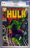 Incredible Hulk #111 CGC 9.4ow/w