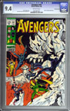 Avengers #61 CGC 9.4 ow Bowling Green