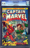 Captain Marvel #24 CGC 9.4 cr/ow