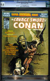 Savage Sword of Conan Annual #1 CGC 9.0ow/w Don Rosa Collection